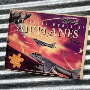 Jigsaw Puzzle Airplane Book